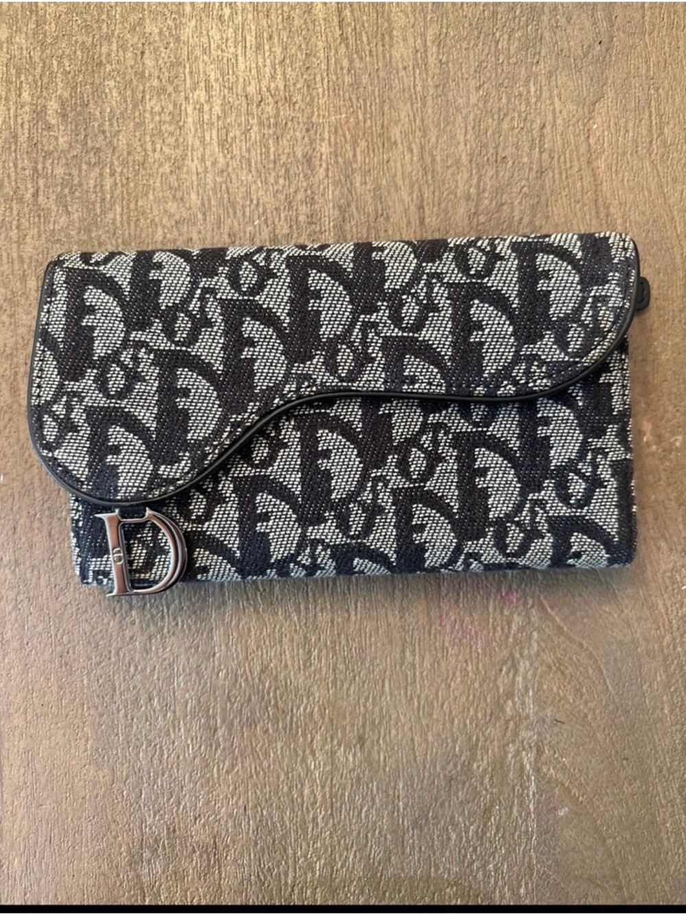 Authentic Christian Dior Saddle D ring wallet